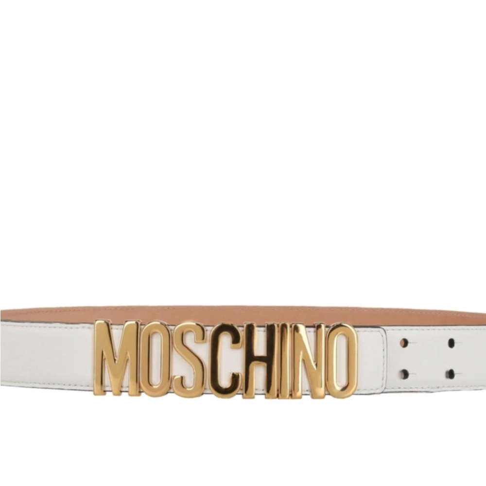 Moschino Men’s Logo Belt